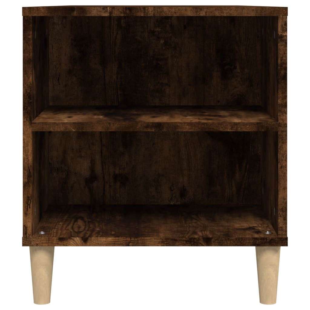 Tv-Meubel 02X44,5X50 Cm Bewerkt Hout Kleurig Gerookt eiken