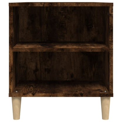 Tv-Meubel 02X44,5X50 Cm Bewerkt Hout Kleurig Gerookt eiken
