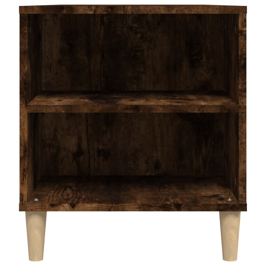 Tv-Meubel 02X44,5X50 Cm Bewerkt Hout Kleurig Gerookt eiken