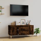 Tv-meubel 102x44,5x50 cm bewerkt hout gerookt eiken