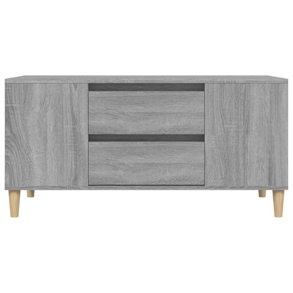 Tv-Meubel 02X44,5X50 Cm Bewerkt Hout Eikenkleurig Grijs sonoma