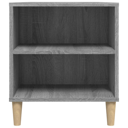 Tv-Meubel 02X44,5X50 Cm Bewerkt Hout Eikenkleurig Grijs sonoma