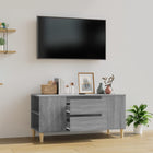 Tv-meubel 102x44,5x50 cm bewerkt hout grijs