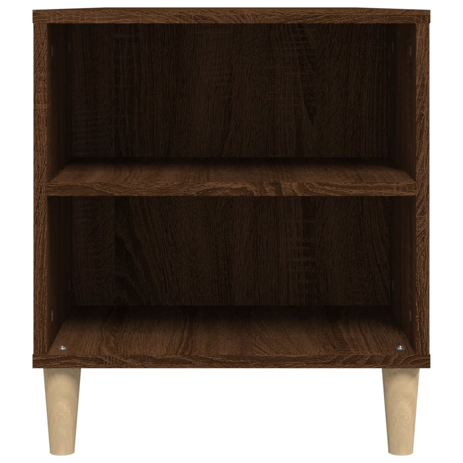 Tv-Meubel 02X44,5X50 Cm Bewerkt Hout Bruin Eikenkleur Bruineiken
