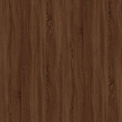 Tv-Meubel 02X44,5X50 Cm Bewerkt Hout Bruin Eikenkleur Bruineiken
