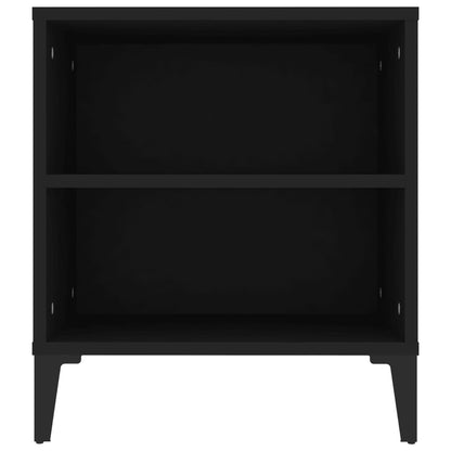 Tv-Meubel 02X44,5X50 Cm Bewerkt Hout Zwart