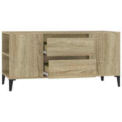 Tv-Meubel 02X44,5X50 Cm Bewerkt Hout Kleurig Sonoma eiken