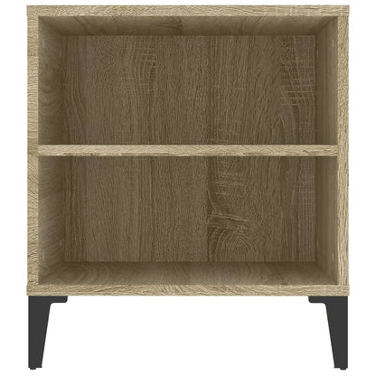 Tv-Meubel 02X44,5X50 Cm Bewerkt Hout Kleurig Sonoma eiken