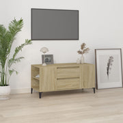 Tv-meubel 102x44,5x50 cm bewerkt hout sonoma eiken