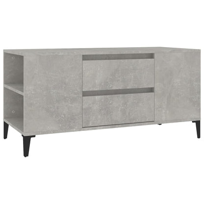 Tv-Meubel 02X44,5X50 Cm Bewerkt Hout Betongrijs