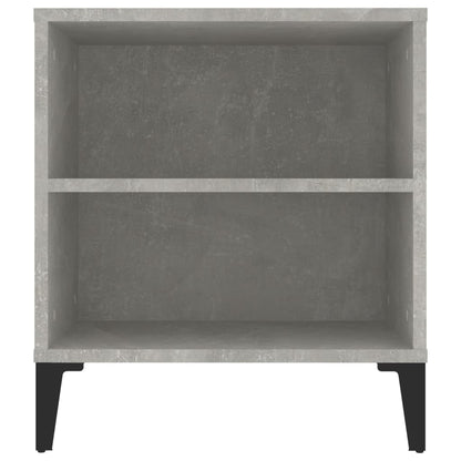 Tv-Meubel 02X44,5X50 Cm Bewerkt Hout Betongrijs
