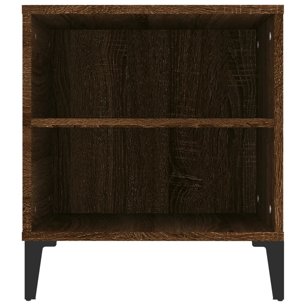 Tv-Meubel 02X44,5X50 Cm Bewerkt Hout Bruin Eikenkleur Bruineiken