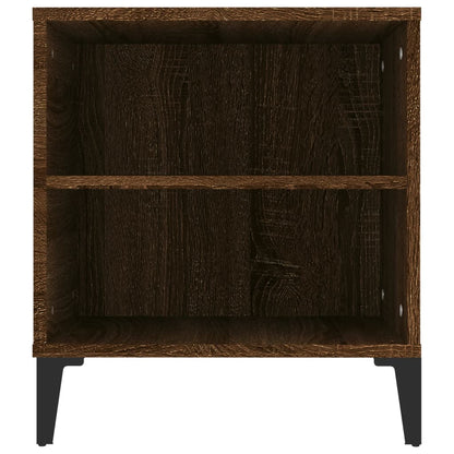Tv-Meubel 02X44,5X50 Cm Bewerkt Hout Bruin Eikenkleur Bruineiken