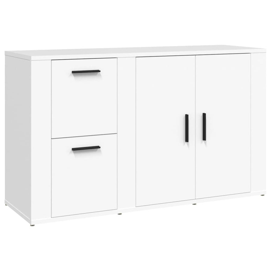 Dressoir 100X33X59,5 Cm Bewerkt Hout Wit