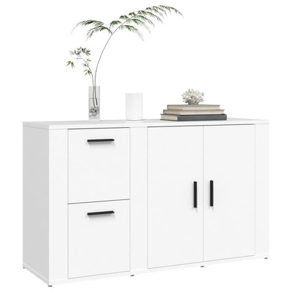 Dressoir 100X33X59,5 Cm Bewerkt Hout Wit