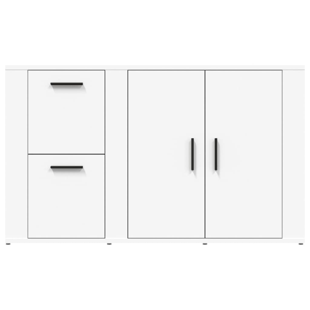 Dressoir 100X33X59,5 Cm Bewerkt Hout Wit