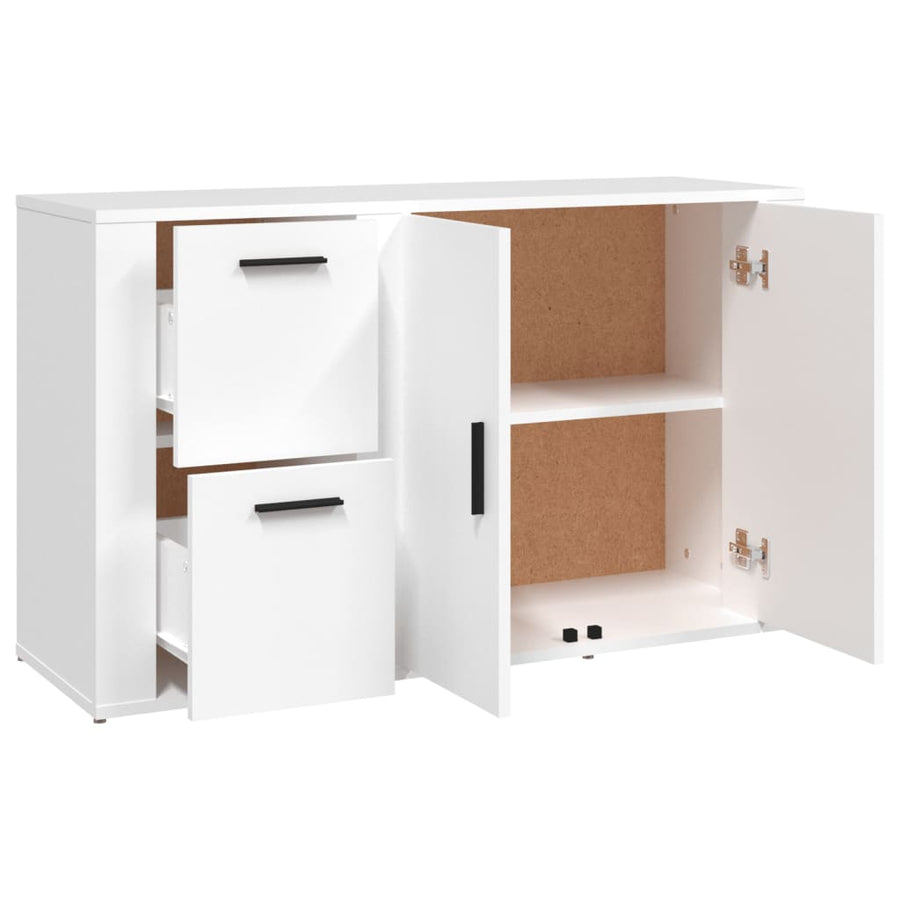 Dressoir 100X33X59,5 Cm Bewerkt Hout Wit