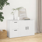 Dressoir 100x33x59,5 cm bewerkt hout wit