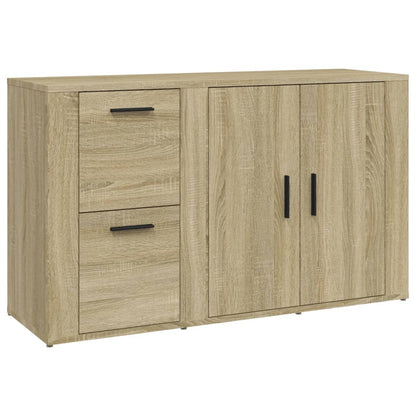 Dressoir 100X33X59,5 Cm Bewerkt Hout Kleurig Sonoma eiken
