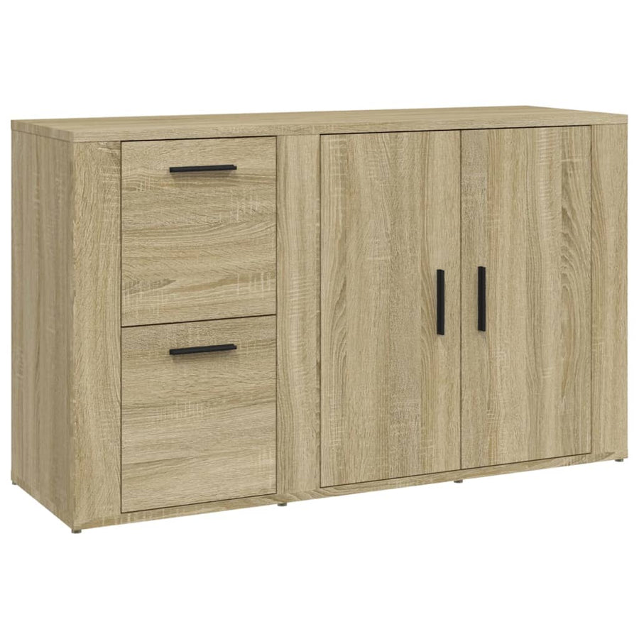Dressoir 100X33X59,5 Cm Bewerkt Hout Kleurig Sonoma eiken