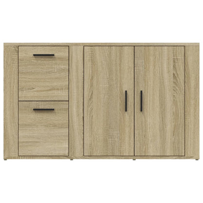 Dressoir 100X33X59,5 Cm Bewerkt Hout Kleurig Sonoma eiken