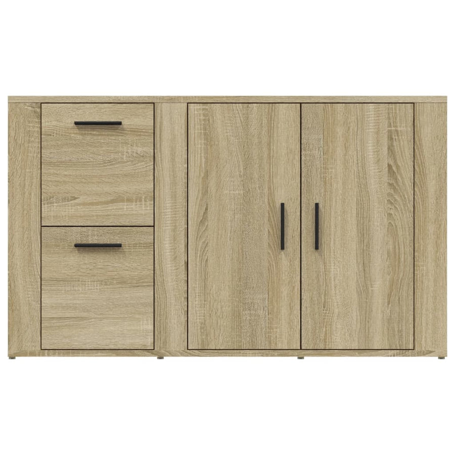 Dressoir 100X33X59,5 Cm Bewerkt Hout Kleurig Sonoma eiken