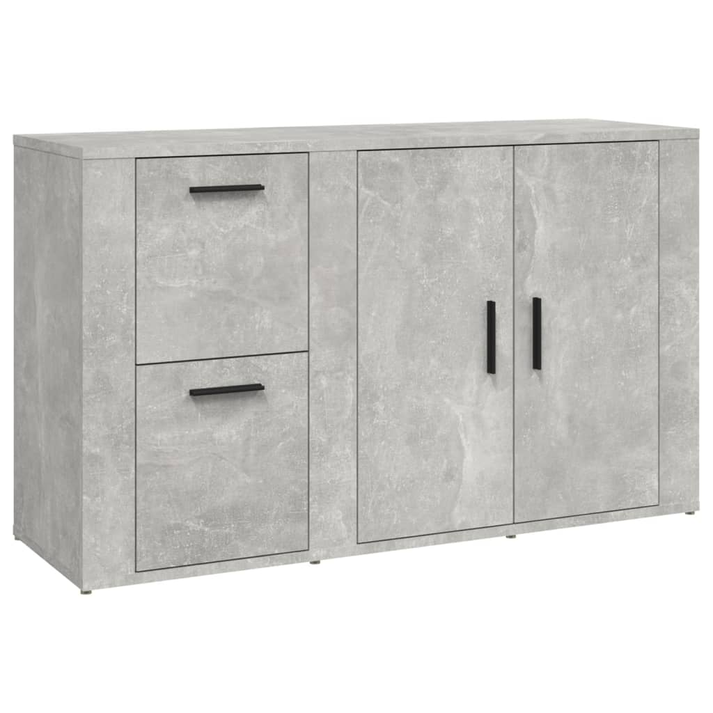 Dressoir 100X33X59,5 Cm Bewerkt Hout Betongrijs