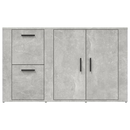Dressoir 100X33X59,5 Cm Bewerkt Hout Betongrijs