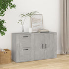 Sideboard 100x33x59.5 cm engineered wood concrete grey