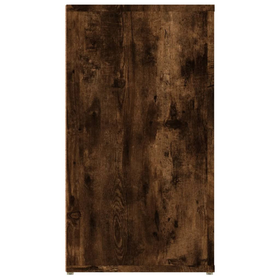 Dressoir 100X33X59,5 Cm Bewerkt Hout Gerookt Eikenkleurig