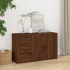 Sideboard 100x33x59.5 cm engineered wood brown oak effect