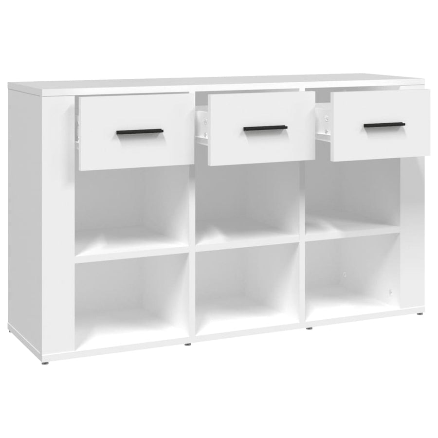Dressoir 100X30X59,5 Cm Bewerkt Hout Wit