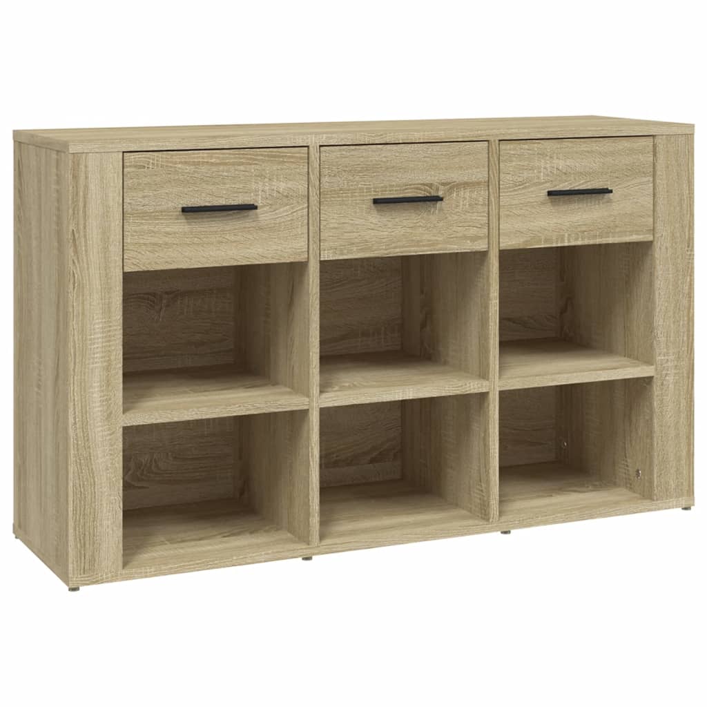 Dressoir 100X30X59,5 Cm Bewerkt Hout Kleurig Sonoma eiken