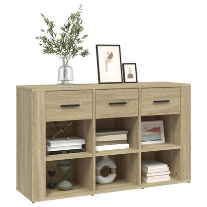 Dressoir 100X30X59,5 Cm Bewerkt Hout Kleurig Sonoma eiken