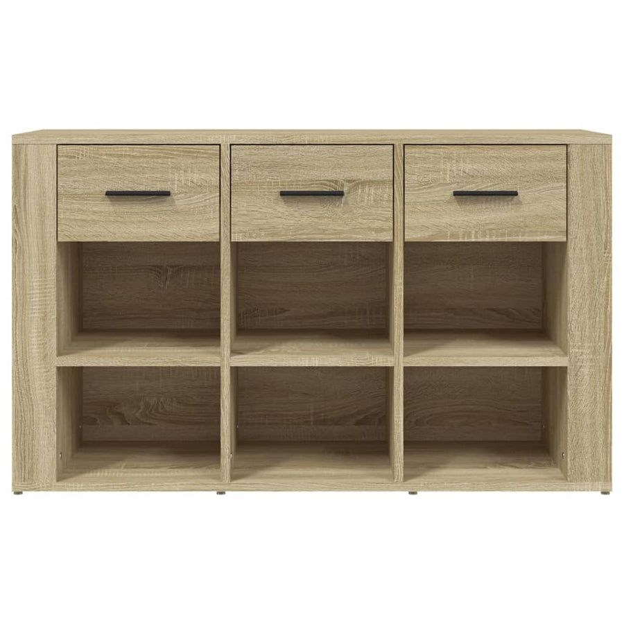 Dressoir 100X30X59,5 Cm Bewerkt Hout Kleurig Sonoma eiken