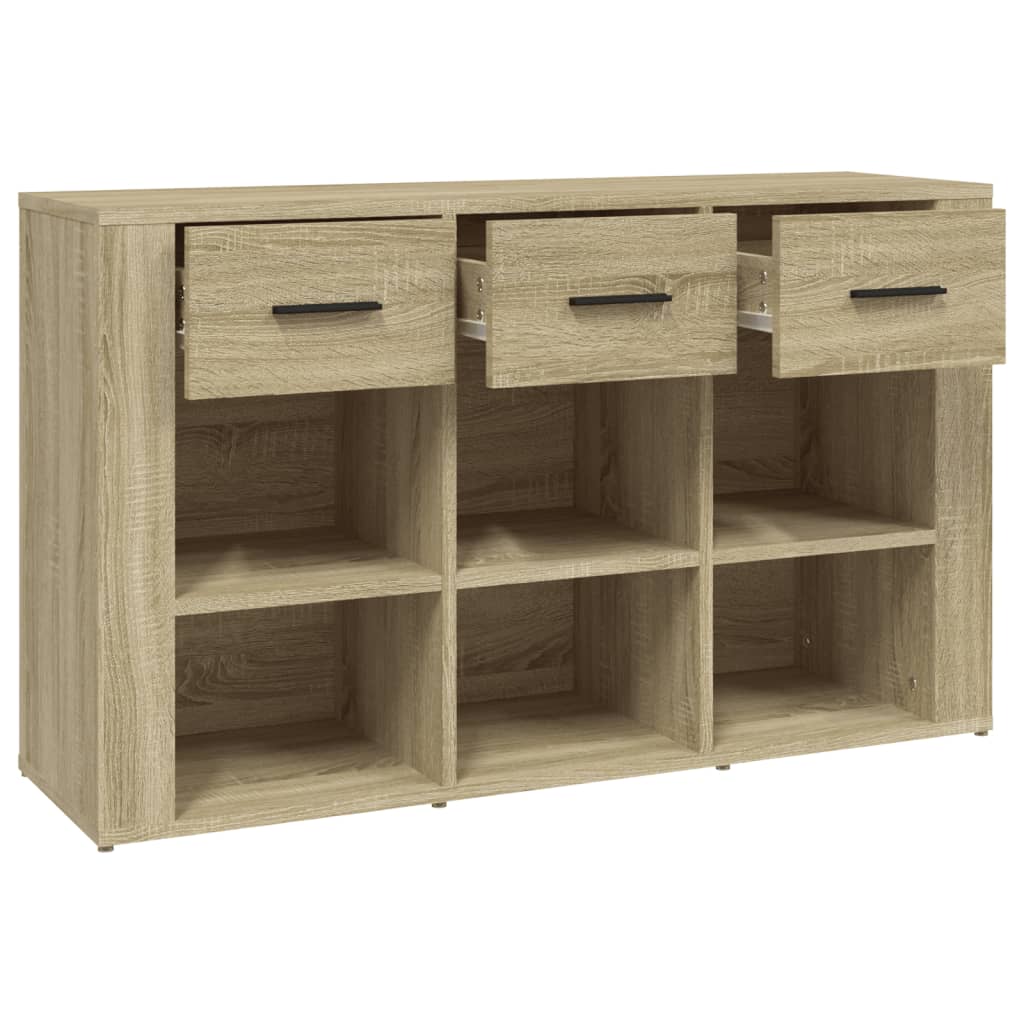 Dressoir 100X30X59,5 Cm Bewerkt Hout Kleurig Sonoma eiken