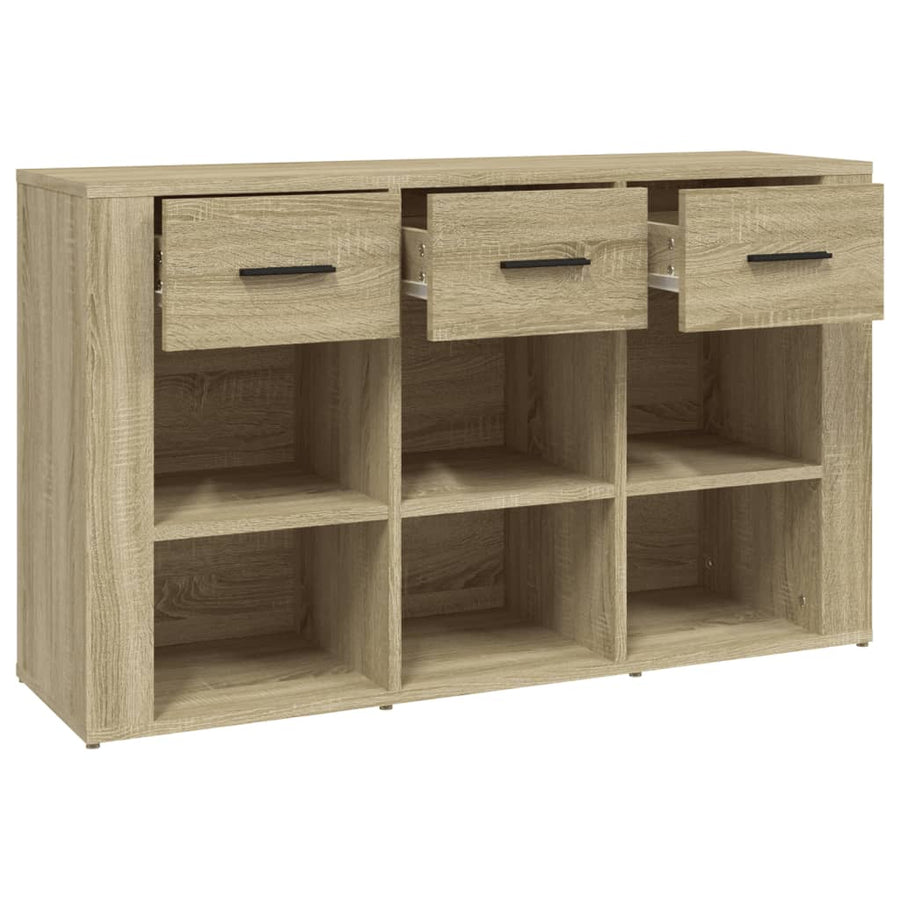Dressoir 100X30X59,5 Cm Bewerkt Hout Kleurig Sonoma eiken