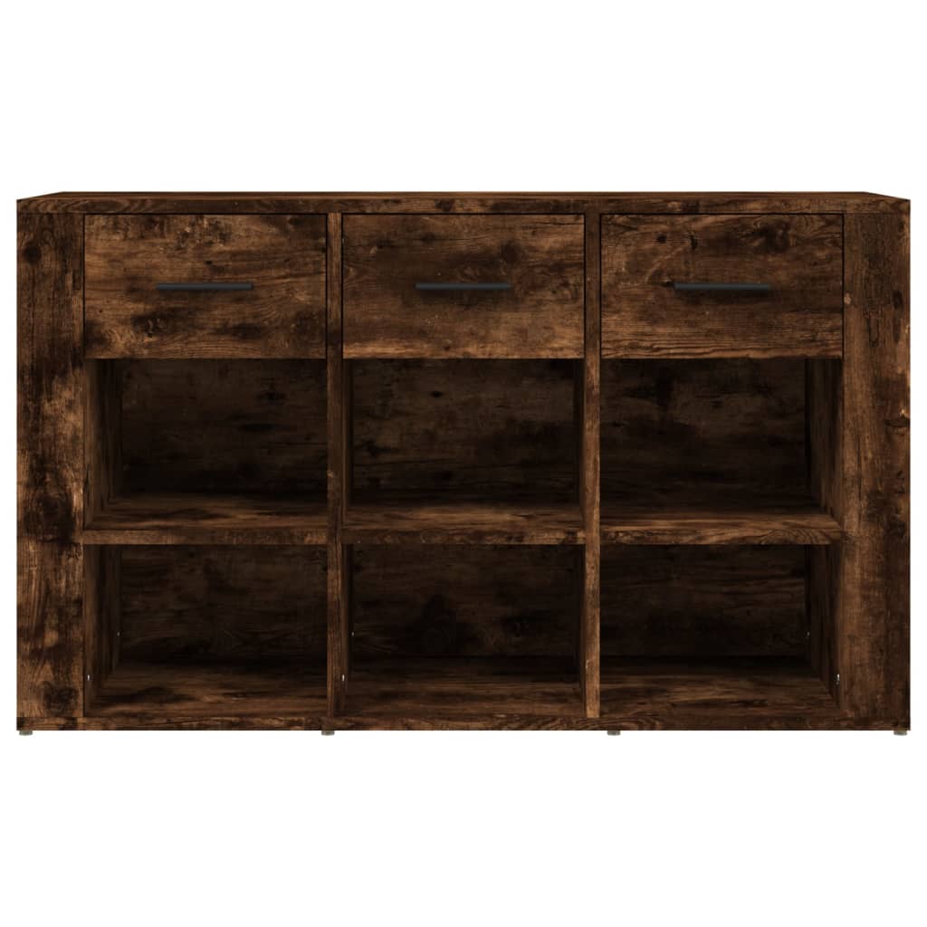 Dressoir 100X30X59,5 Cm Bewerkt Hout Gerookt Eikenkleurig