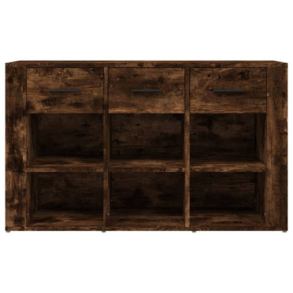 Dressoir 100X30X59,5 Cm Bewerkt Hout Gerookt Eikenkleurig