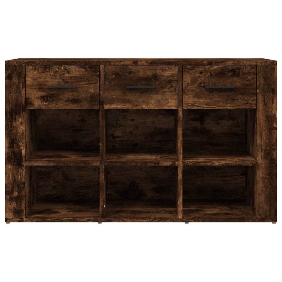 Dressoir 100X30X59,5 Cm Bewerkt Hout Gerookt Eikenkleurig