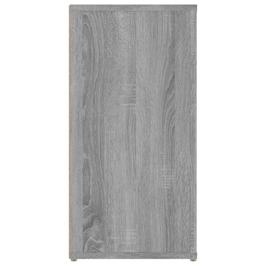 Dressoir 100X30X59,5 Cm Bewerkt Hout Eikenkleurig Grijs sonoma