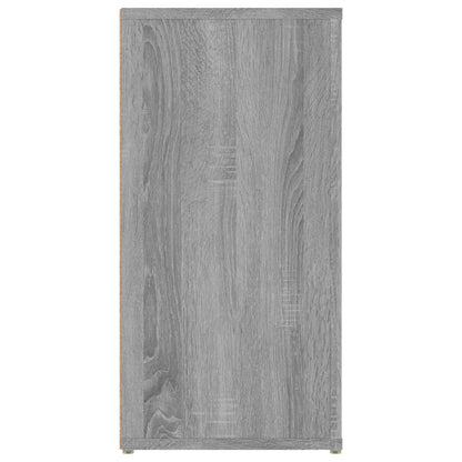 Dressoir 100X30X59,5 Cm Bewerkt Hout Eikenkleurig Grijs sonoma