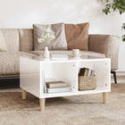 Coffee table 60x50x36.5 cm treated wood high gloss white