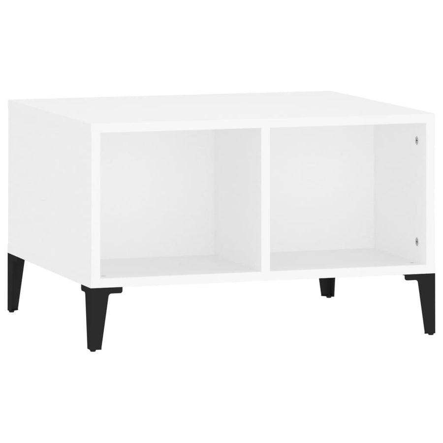 Salontafel 60X50X36,5 Cm Bewerkt Hout Wit
