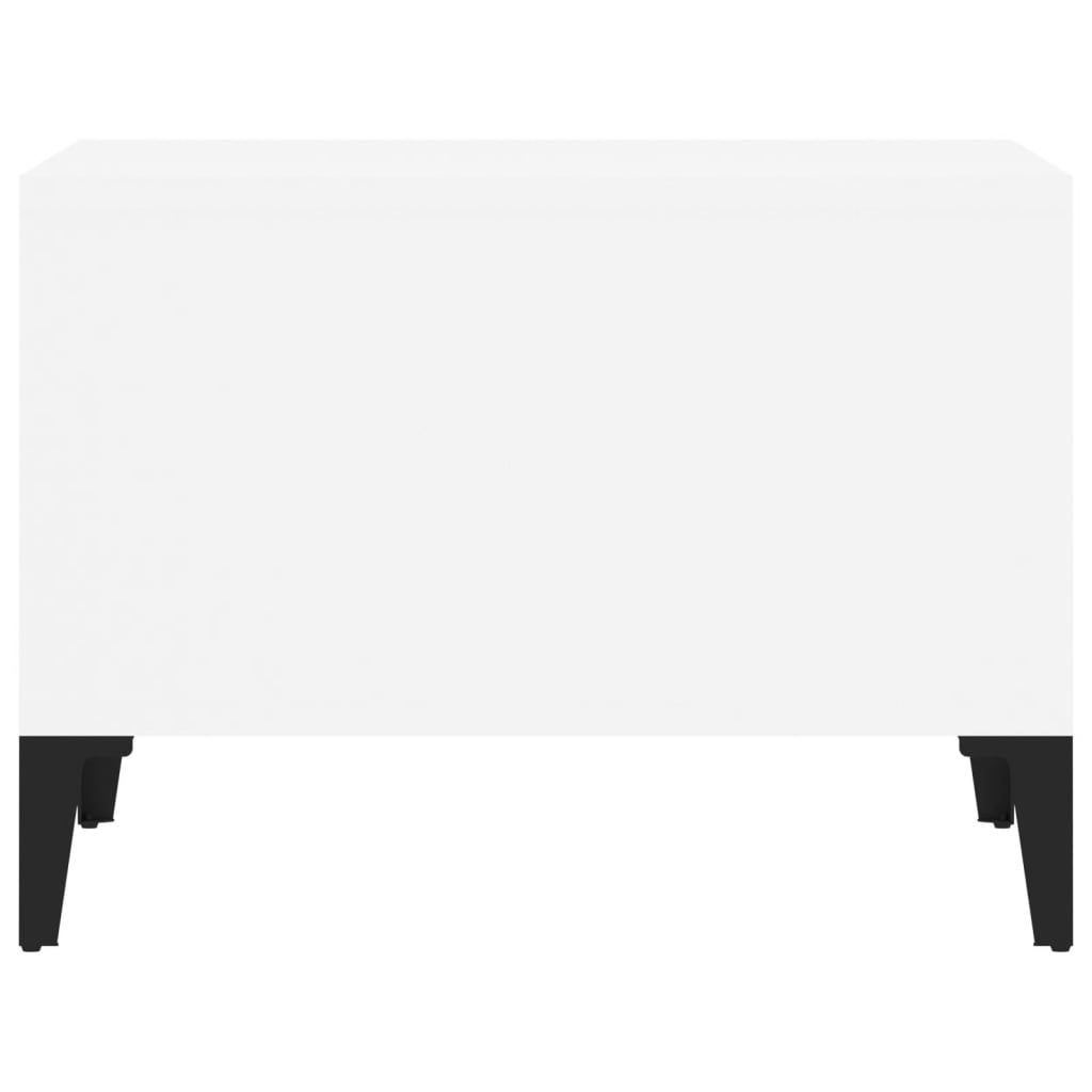 Salontafel 60X50X36,5 Cm Bewerkt Hout Wit