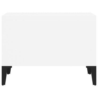 Salontafel 60X50X36,5 Cm Bewerkt Hout Wit