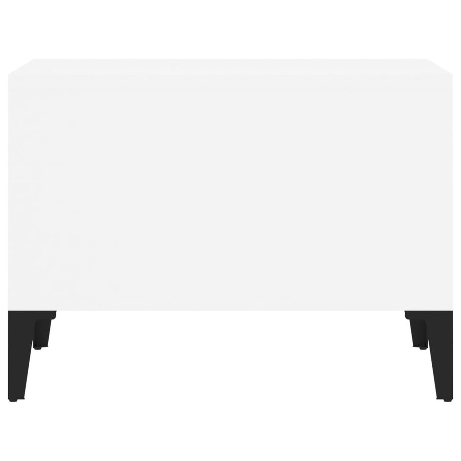 Salontafel 60X50X36,5 Cm Bewerkt Hout Wit