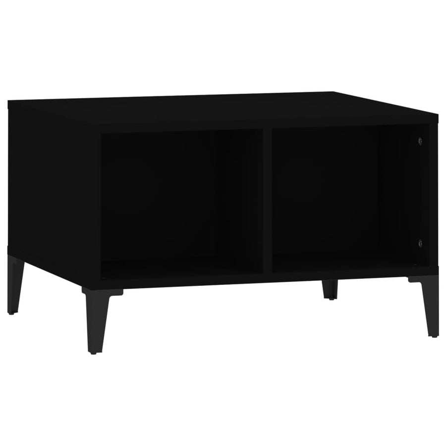 Salontafel 60X50X36,5 Cm Bewerkt Hout Zwart
