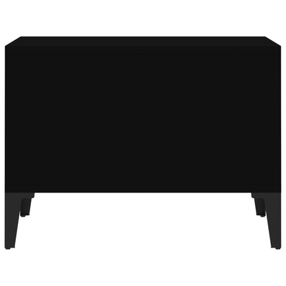 Salontafel 60X50X36,5 Cm Bewerkt Hout Zwart