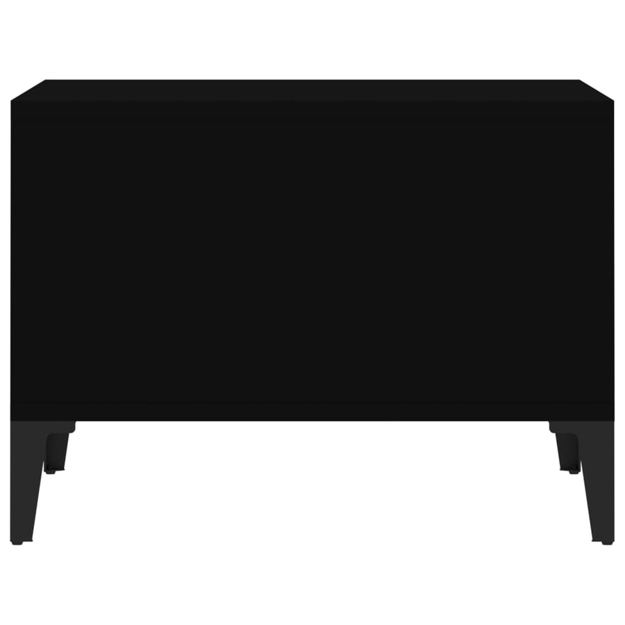 Salontafel 60X50X36,5 Cm Bewerkt Hout Zwart